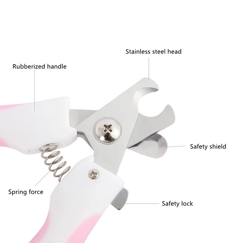Pet Grooming Scissors Dog Cats Supplies Pet Nail Clipper Pet Accessories Animal Trimmers Nail File Claw Cutters Cut the Nails
