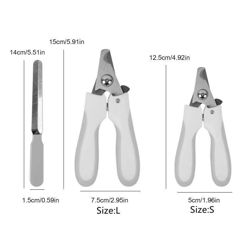 Pet Grooming Scissors Dog Cats Supplies Pet Nail Clipper Pet Accessories Animal Trimmers Nail File Claw Cutters Cut the Nails